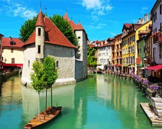 Annecy City France diamond painting