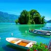 Annecy Lake Boats diamond painting