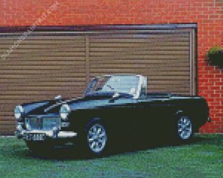 Antique Black Mg Car diamond painting