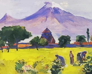 Ararat And Saint Hripsime Church Saryan diamond painting