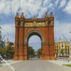 Arco De Triunfo De Barcelona Spain diamond painting