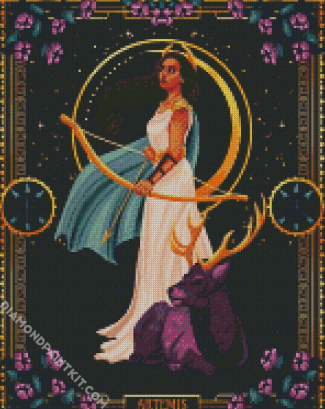 Artemis Goddess diamond painting