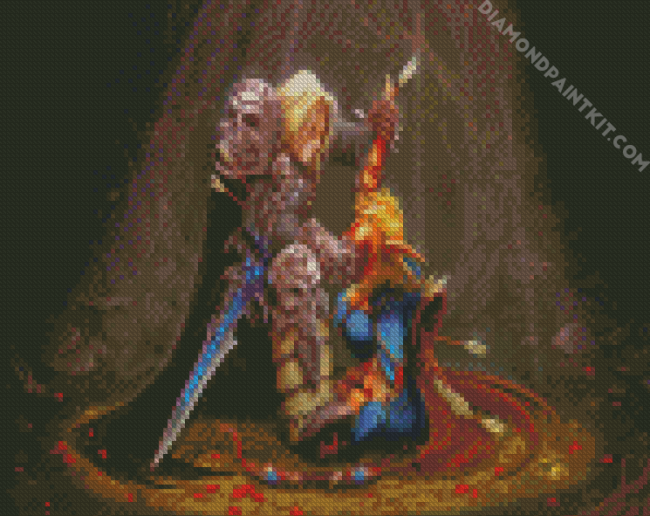 Arthas Menethil And Sylvanas diamond painting