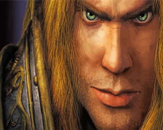 Arthas Menethil Face diamond painting