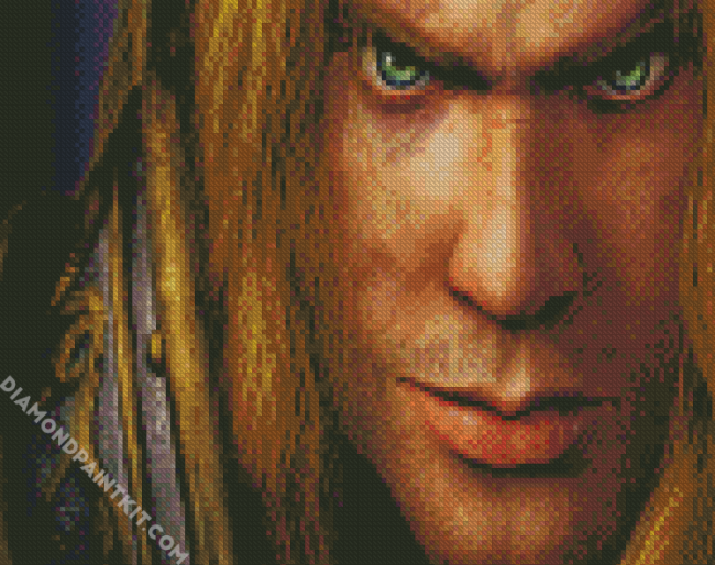 Arthas Menethil Face diamond painting