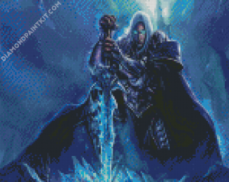 Arthas Menethil With His Sword diamond painting