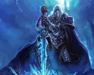 Arthas Menethil With His Sword diamond painting