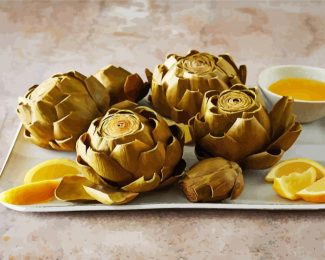 Artichoke With Lemon diamond painting