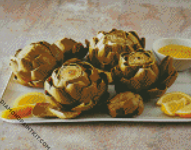 Artichoke With Lemon diamond painting