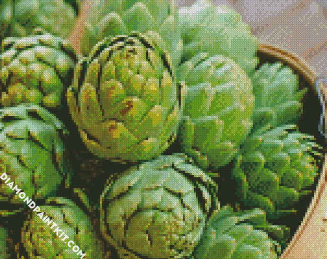 Artichokes Food diamond painting