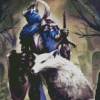 Artorias And The White Wolf diamond painting