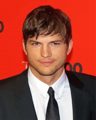 Ashton Kutcher Americam Actor diamond painting