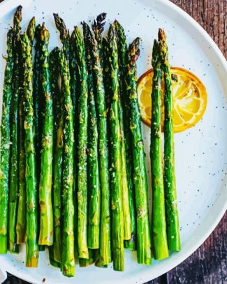 Asparagus Dish With Lemon diamond painting