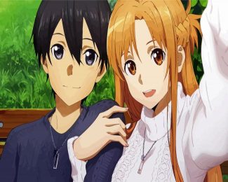 Asuna And Kirito diamond painting