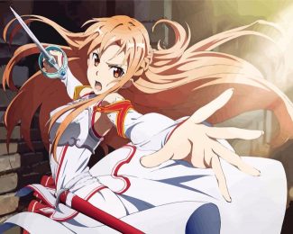 Asuna Fighting diamond painting