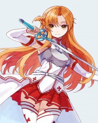 Asuna With Her Sword diamond painting