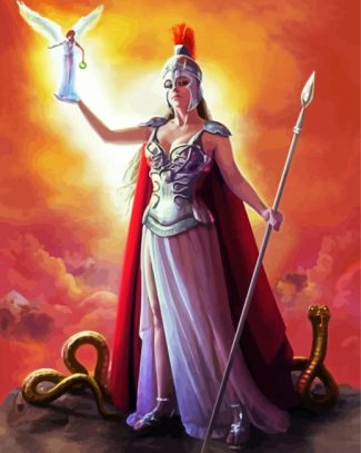 Athena Goddess Of War diamond painting