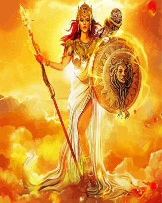 Athena Greek Myths diamond painting