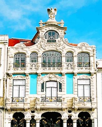 Aveiro Buildings diamond painting