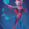 Axolotl Woman diamond painting