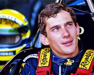 Ayrton Senna diamond painting