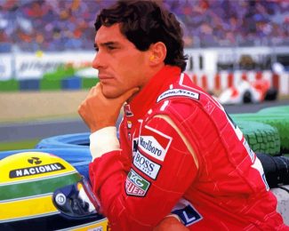 Ayrton Senna Racing Driver diamond painting