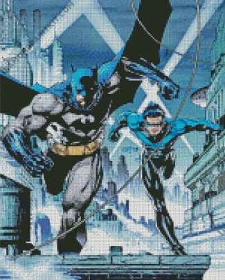 Batman And Nightwing Heroes diamond painting