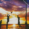 Beach Volleyball Players diamond painting