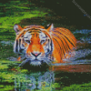 Bengal Tiger Swimming diamond painting