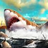 Big Megalodon Fish diamond painting