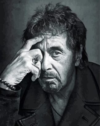 Black And White Al Pacino diamond painting