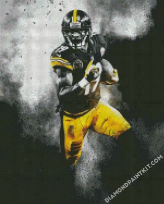 Black And White JuJu Smith Schuster diamond painting