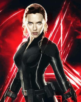 Black Widow Scarlett Johansson diamond painting