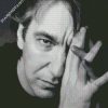 Black and White Alan rickman diamond painting