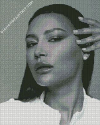 Black And White Naya Rivera diamond painting