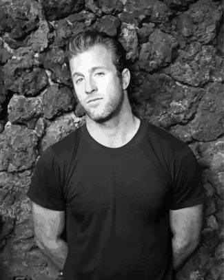 Black And White Scott Caan Diamond painting