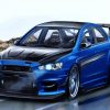 Blue Black Mitsubishi Lancer diamond painting