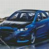 Blue Black Mitsubishi Lancer diamond painting