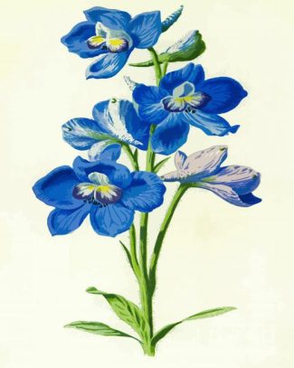 Blue Larkspur Art diamond painting