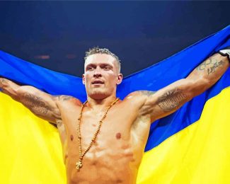 Boxer Oleksandr Usyk diamond painting