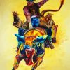 Bull Rider Art diamond painting