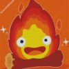 Calcifer Fire Demon diamond painting