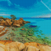 Capriccioli Beach Sardinia diamond painting