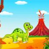 Cartoon Baby Dinosaur diamond painting