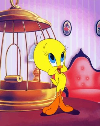 Cartoon Tweety Bird diamond painting