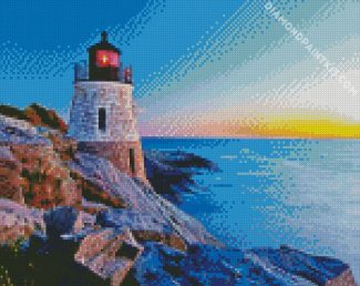 Castle Hill Lighthouse Newport diamond painting