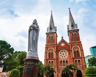 Cathedral in Ho Chi Minh City Saigon diamond painting