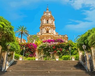 Cathedral Of San Giorgio Sicilia diamond painting