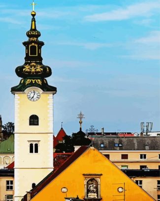 Cathedral Of Zagreb diamond painting