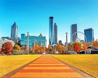 Centennial Olympic Park Atlanta diamond painting